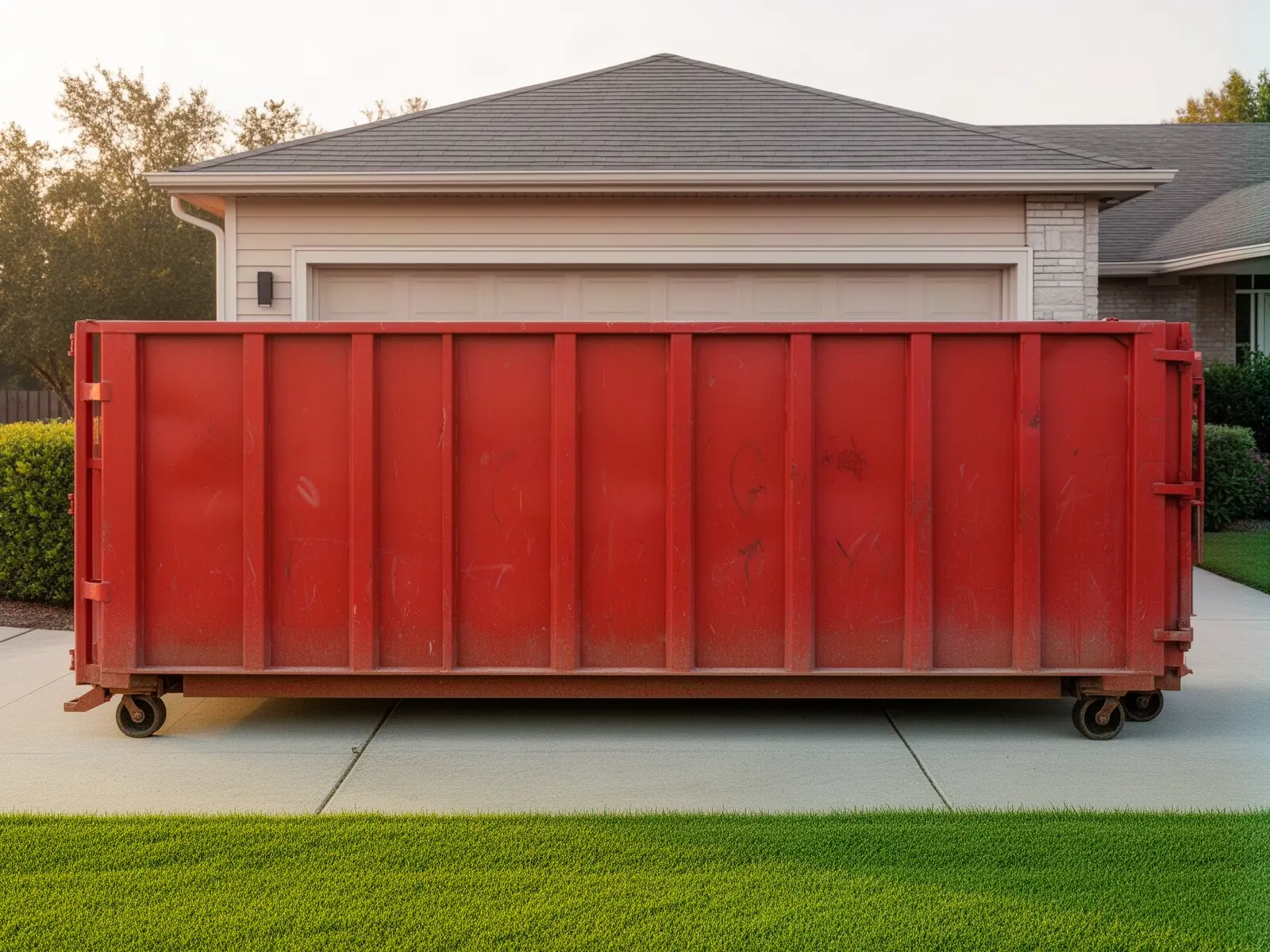 Roll-off dumpster from Eagle Spring Dumpster Rental in South Milwaukee, WI